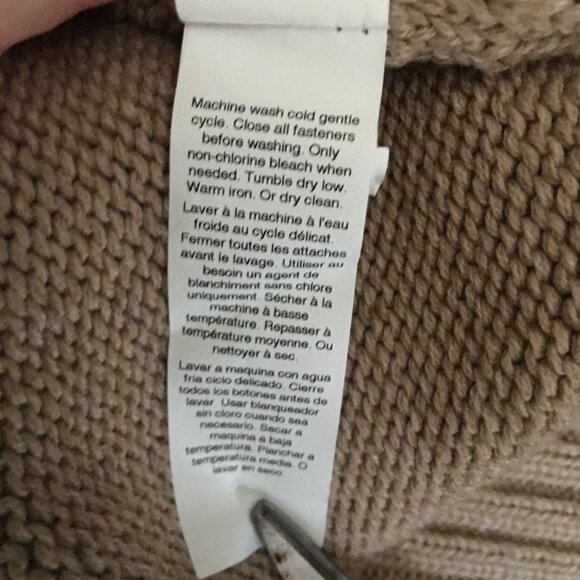 GAP Cotton Knit Fairisle Oatmeal brown XL - Picture 11 of 13